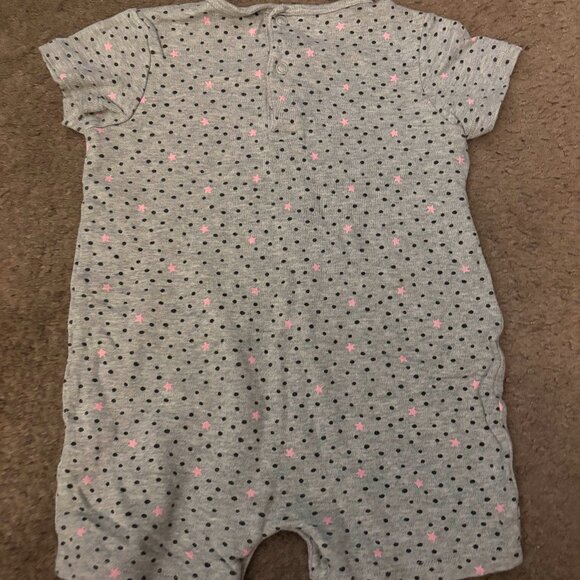 Tex Baby Gray Polka-dot Bodysuit Size 23 Months - Picture 2 of 5